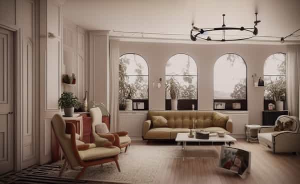 Décoration intérieure style Mid-century